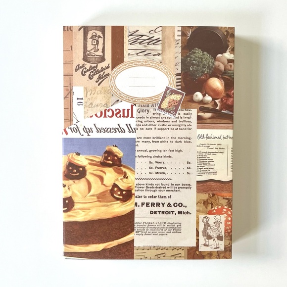 🏷️ retro vintage antique style A6 grid notebook with book cover - Picture 1 of 16